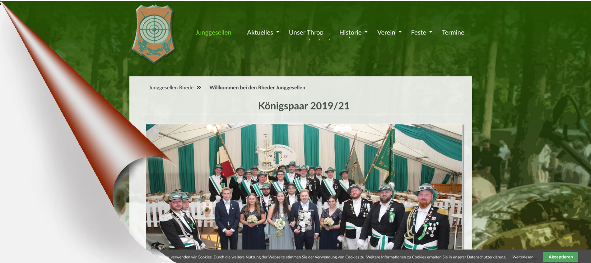 Erstellung der Junggesellenwebseite Rhede e.V.