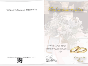Hochzeitsbroschüre
